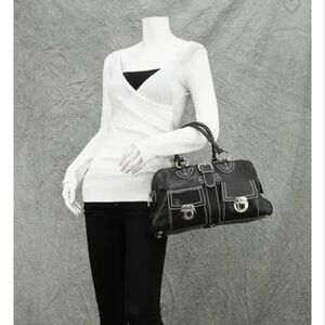 Marc Jacobs Black Venetia Satchel Bag